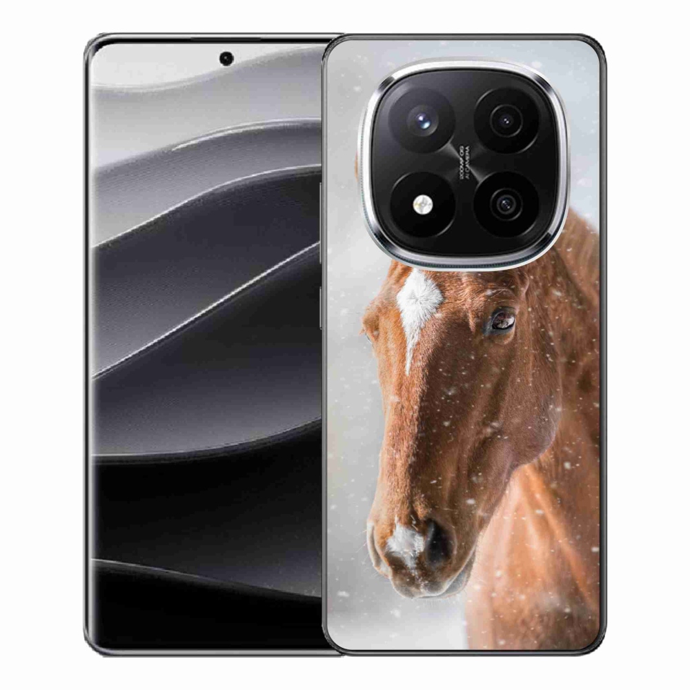 Gelový kryt mmCase na Xiaomi Redmi Note 14 Pro+ 5G - hnědý kůň 2