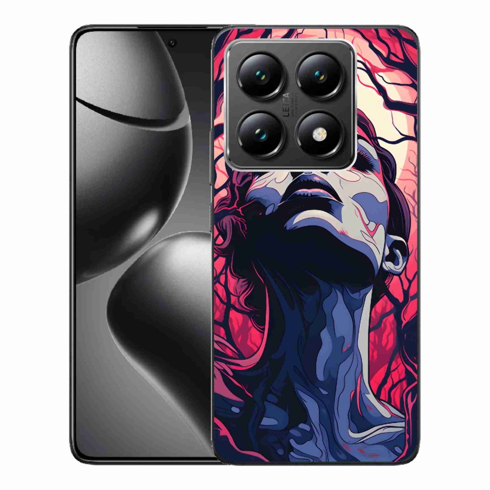 Gelový kryt mmCase na Xiaomi 14T - abstraktní obličej