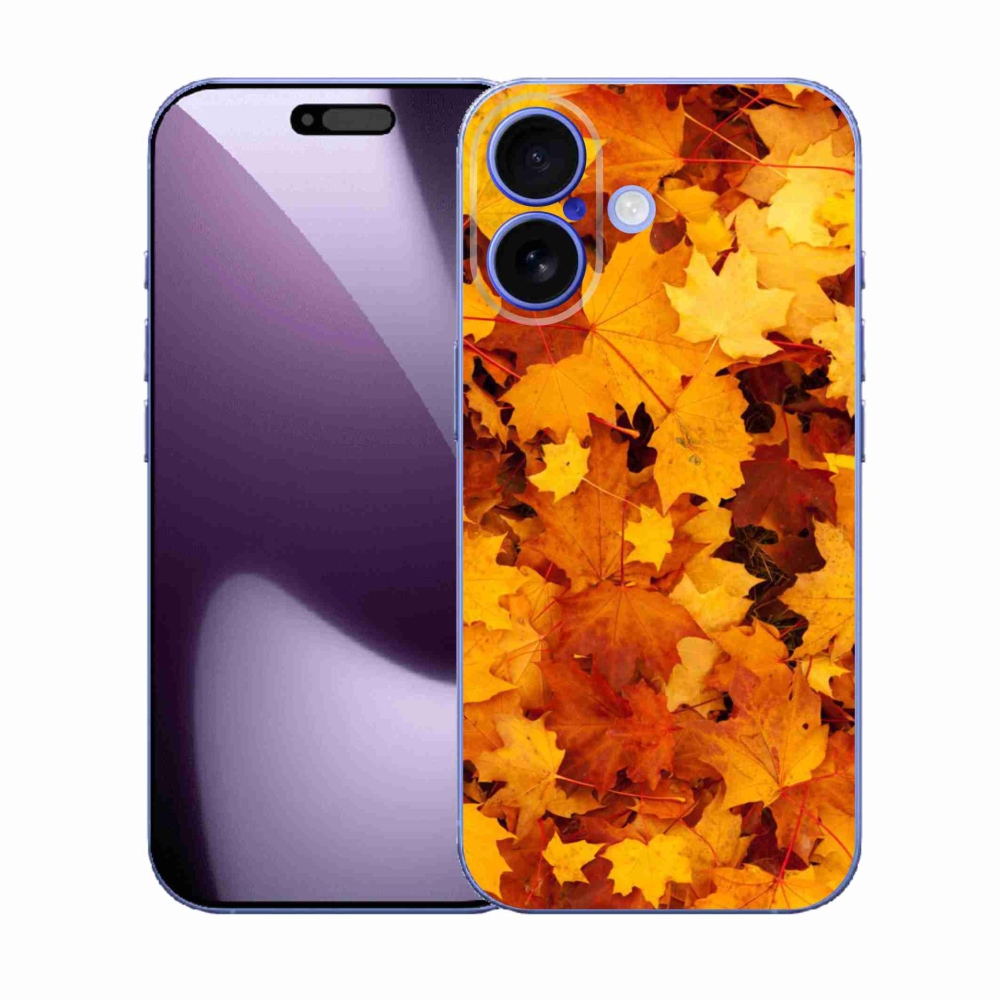 Gelový kryt mmCase na iPhone 17 - javorové listy