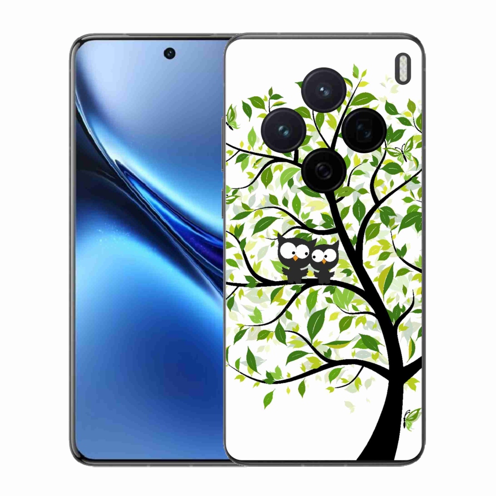 Gelový kryt mmCase na Vivo X200 5G - sovičky na stromě