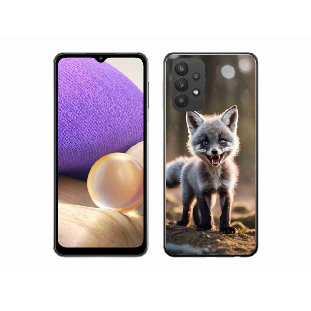 Gelový kryt mmCase na Samsung Galaxy A32 5G - rozzuřená liška