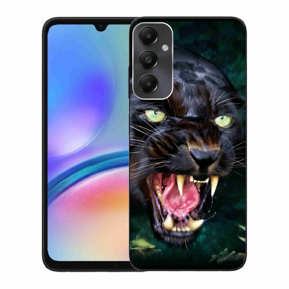 Gelový kryt mmCase na Samsung Galaxy A05s - rozzuřený černý panter