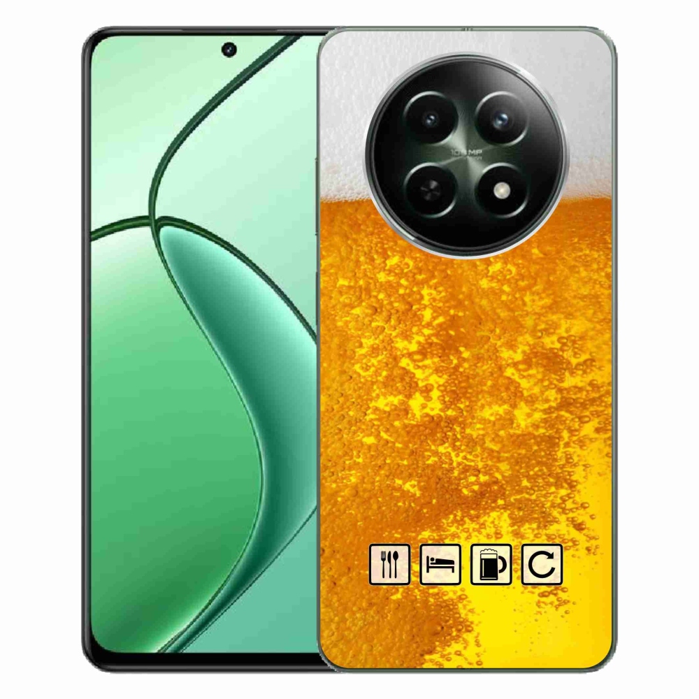 Gelový kryt mmCase na Realme 12 5G/12x 5G - pivní motiv 3