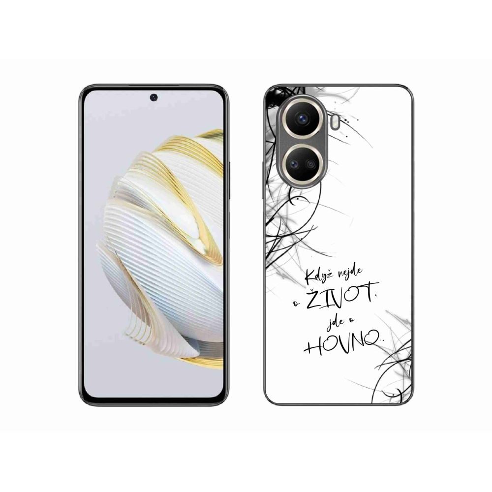 Gelový kryt mmCase na Huawei Nova 10 SE - vtipný text 16 bílé pozadí