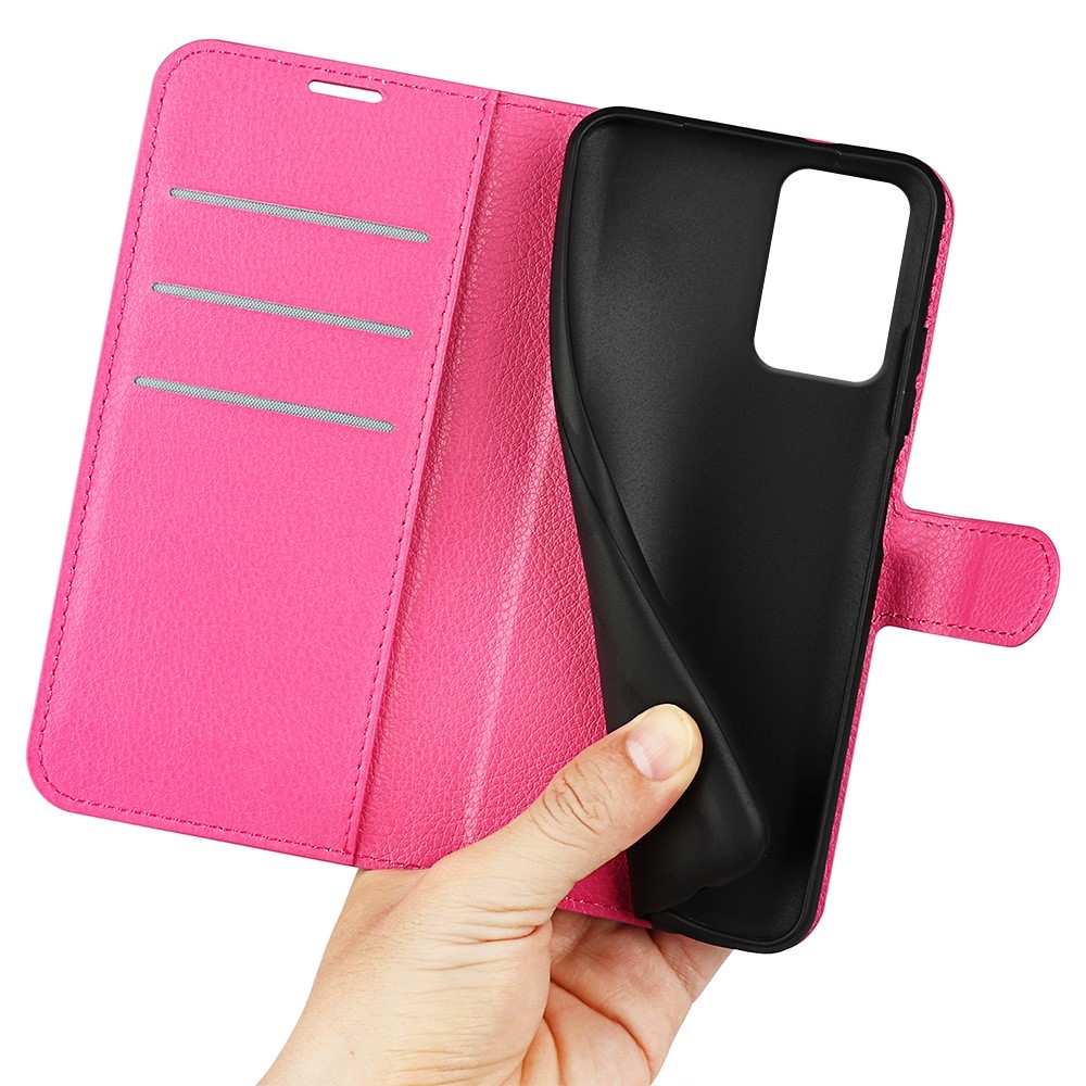 Litchi knížkové pouzdro na Motorola Moto G85 5G - rose