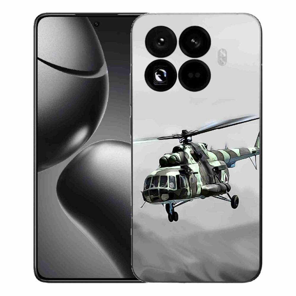 Gelový kryt mmCase na Xiaomi 15T Pro - vojenský vrtulník