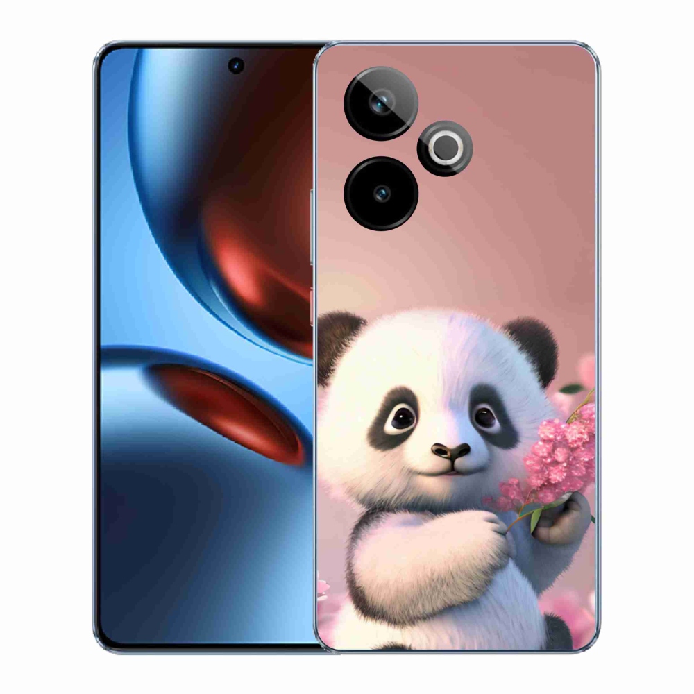 Gelový kryt mmCase na Realme GT 7 5G/GT 7T 5G - roztomilá panda