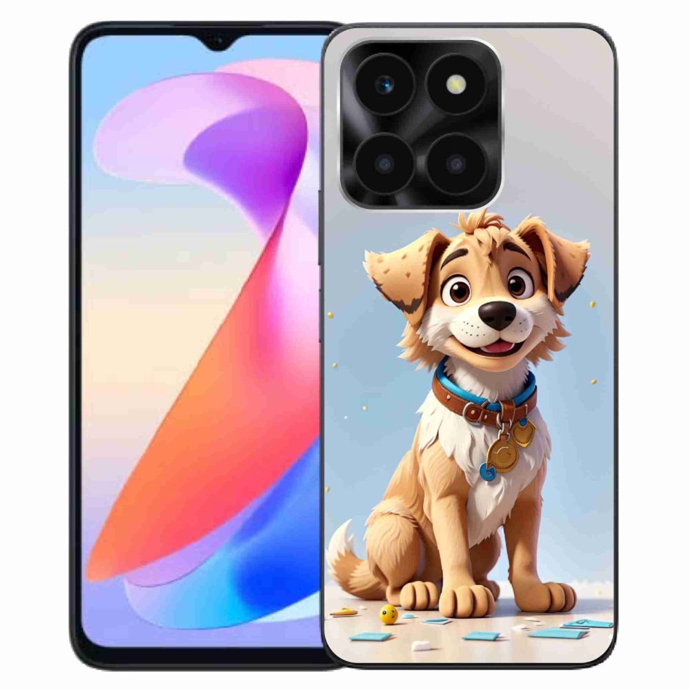 Gelový kryt mmCase na Honor X6a - kreslené štěně