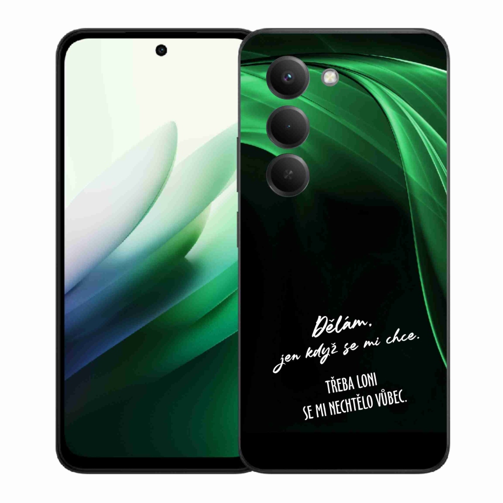 Gelový kryt mmCase na Xiaomi Redmi 15 5G (169mm) - vtipný text 12 černé pozadí