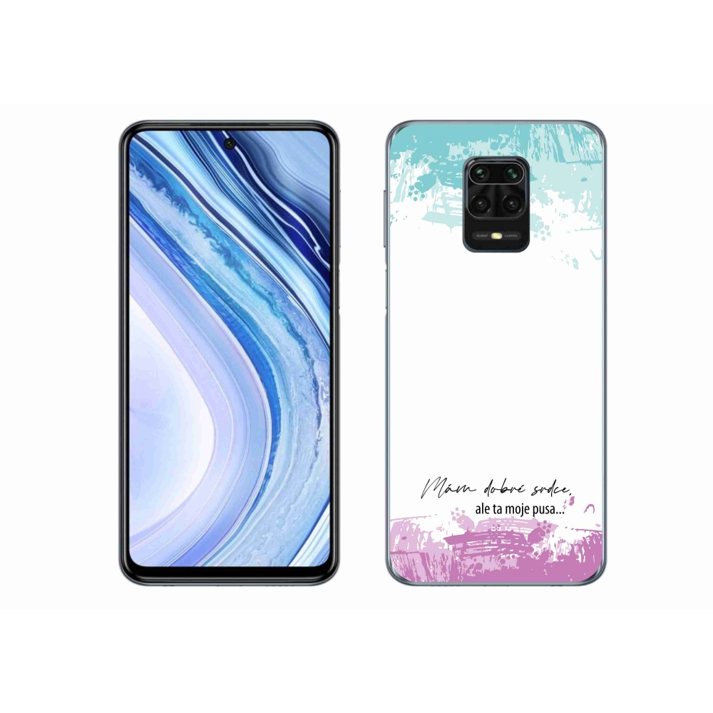 Gelový kryt mmCase na Xiaomi Redmi Note 9S - vtipný text 3 bílé pozadí