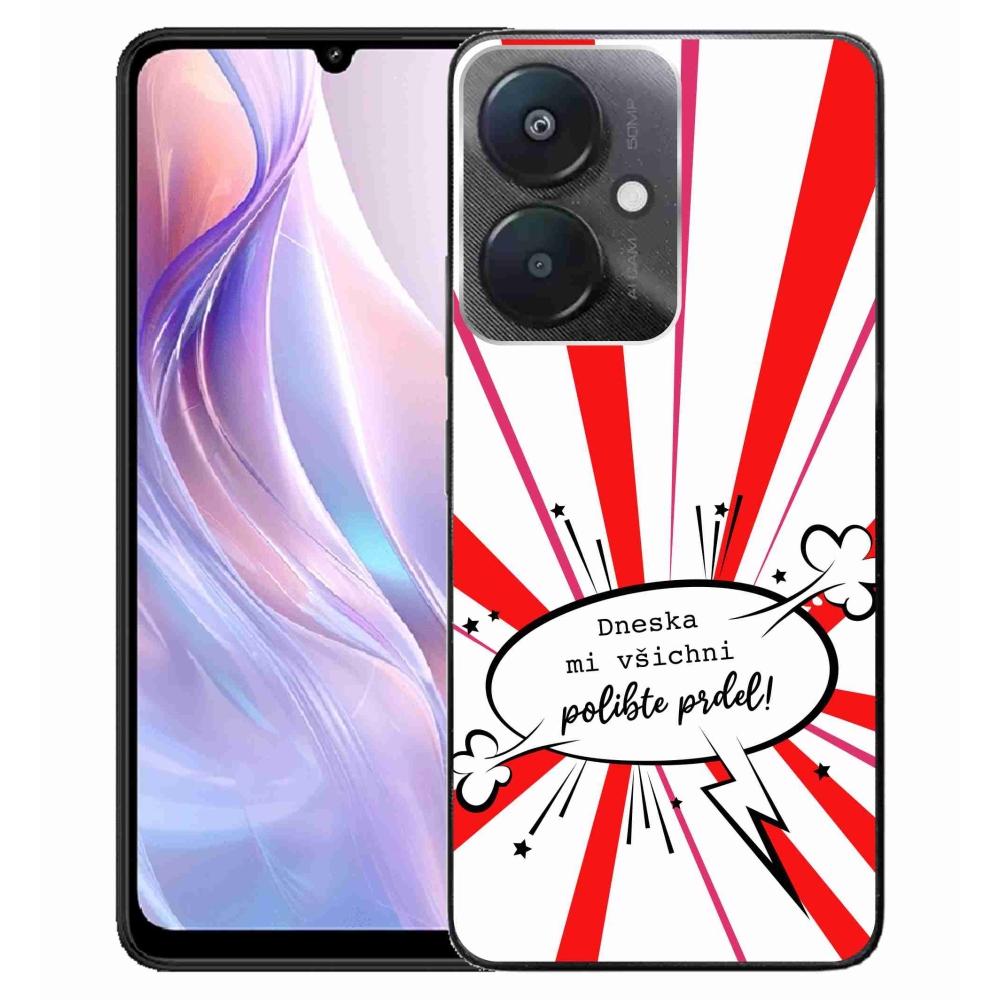 Gelový kryt mmCase na Xiaomi Redmi 13C 5G  - vtipný text 15 bílé pozadí