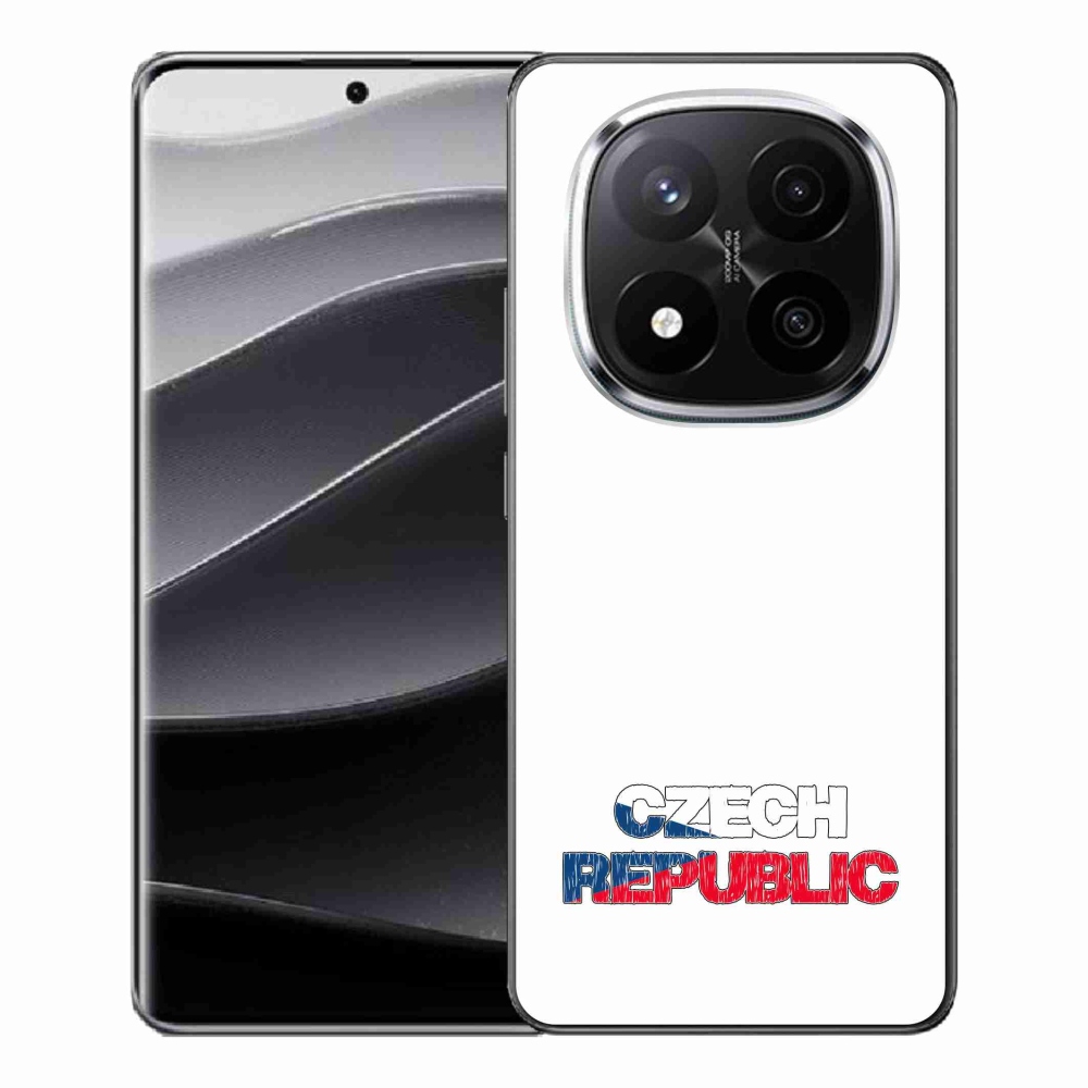 Gelový kryt mmCase na Xiaomi Redmi Note 14 Pro+ 5G - Czech Republic bílé pozadí