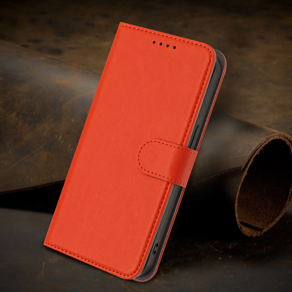 Snap knížkové pouzdro na Xiaomi Redmi 15 4G/5G (171mm) - oranžové