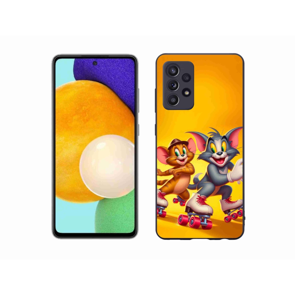 Gelový kryt mmCase na Samsung Galaxy A52s 5G - tom a jerry