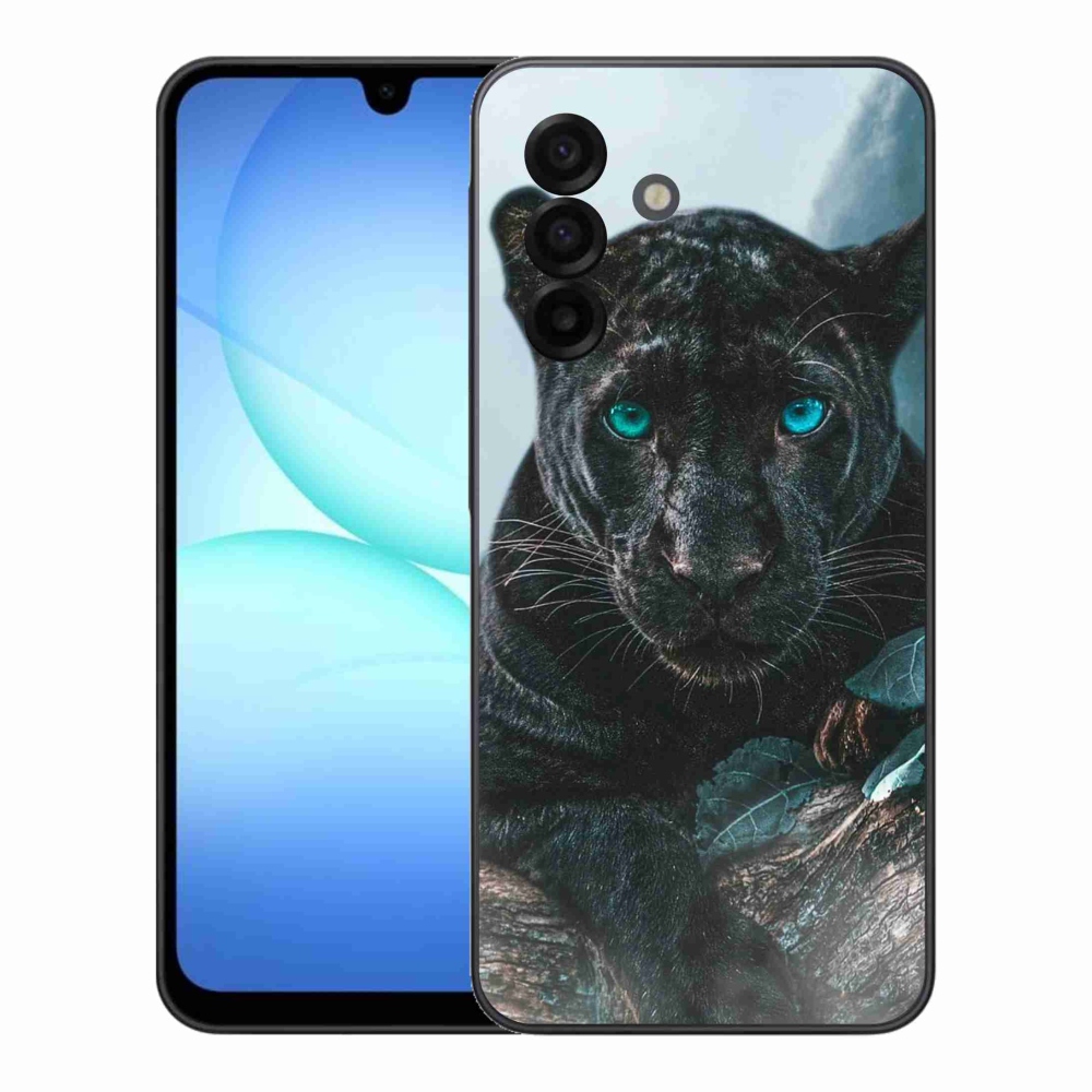 Gelový kryt mmCase na Samsung Galaxy A17 4G/5G - černý panter