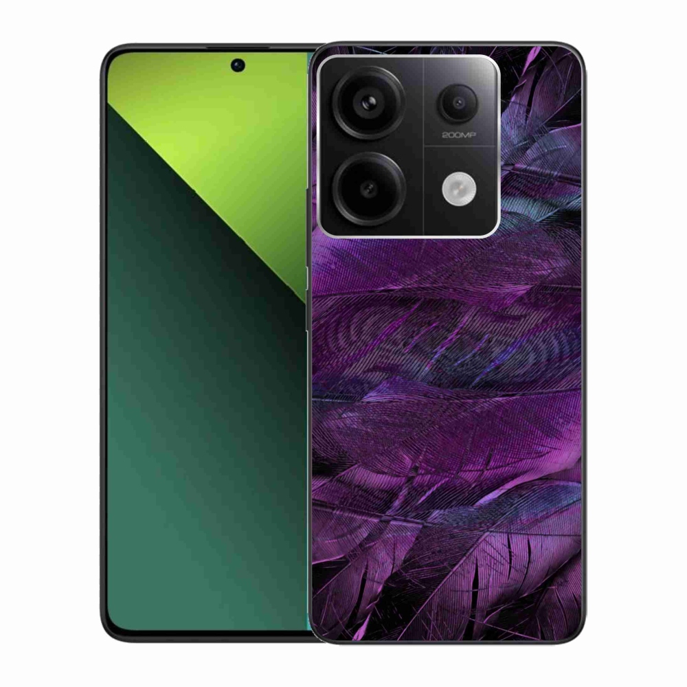 Gelový kryt mmCase na Xiaomi Redmi Note 13 Pro 5G/Poco X6 5G - fialová pírka