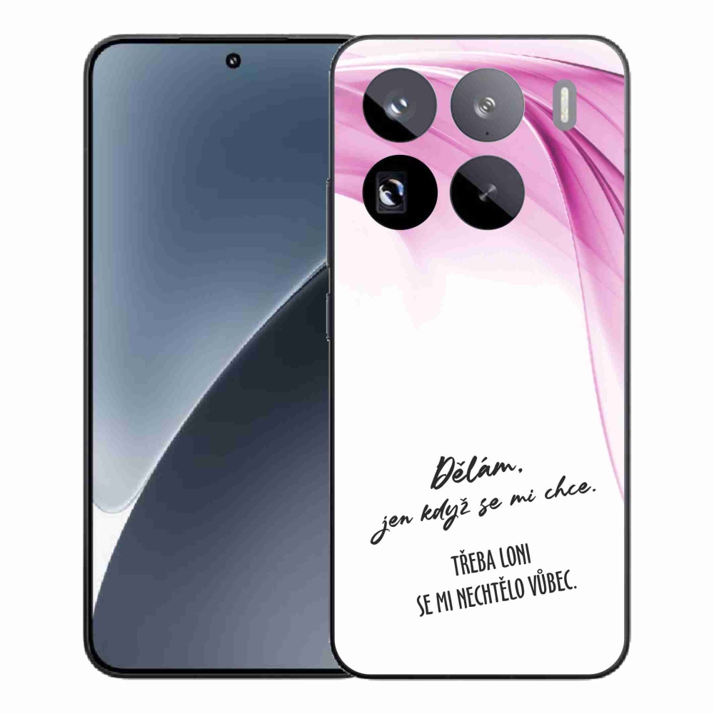 Gelový kryt mmCase na Xiaomi 15 Pro - vtipný text 12 bílé pozadí