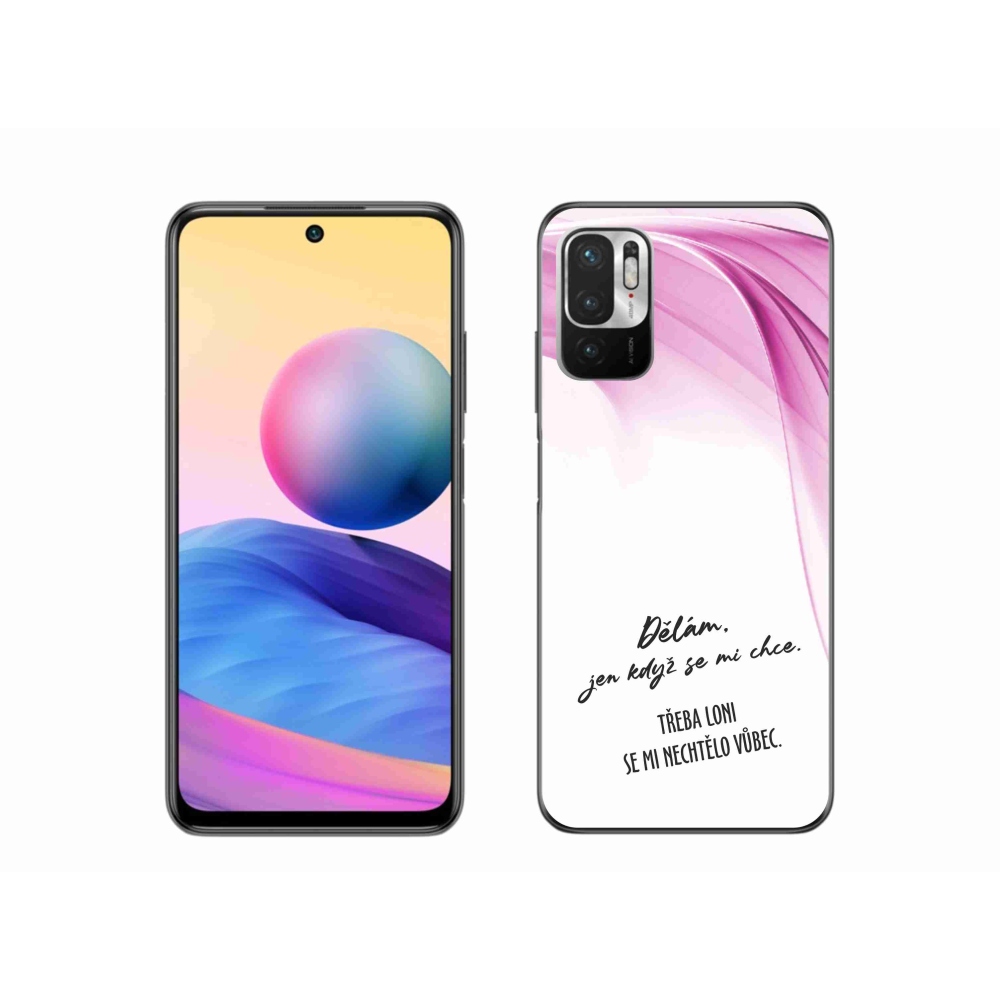 Gelový kryt mmCase na Xiaomi Redmi Note 10 5G - vtipný text 12 bílé pozadí