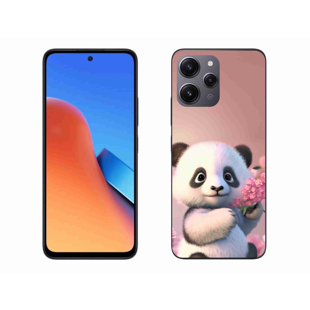 Gelový kryt mmCase na Xiaomi Redmi 12 - roztomilá panda