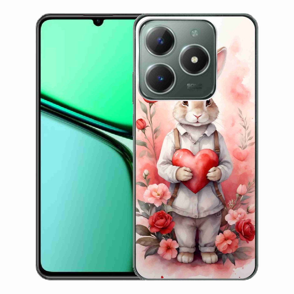 Gelový kryt mmCase na Realme C61 - krávy na louce