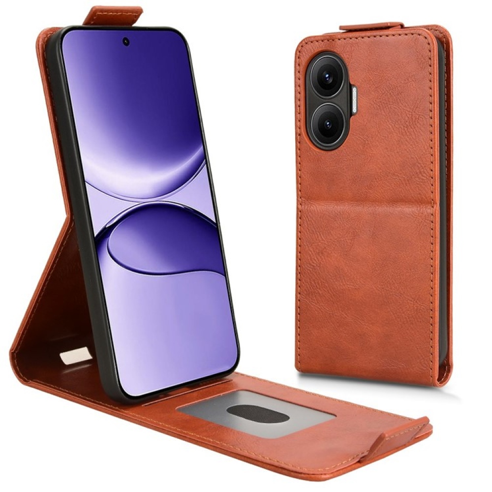 Vert flipové pouzdro na Xiaomi Poco F7 5G - oranžové