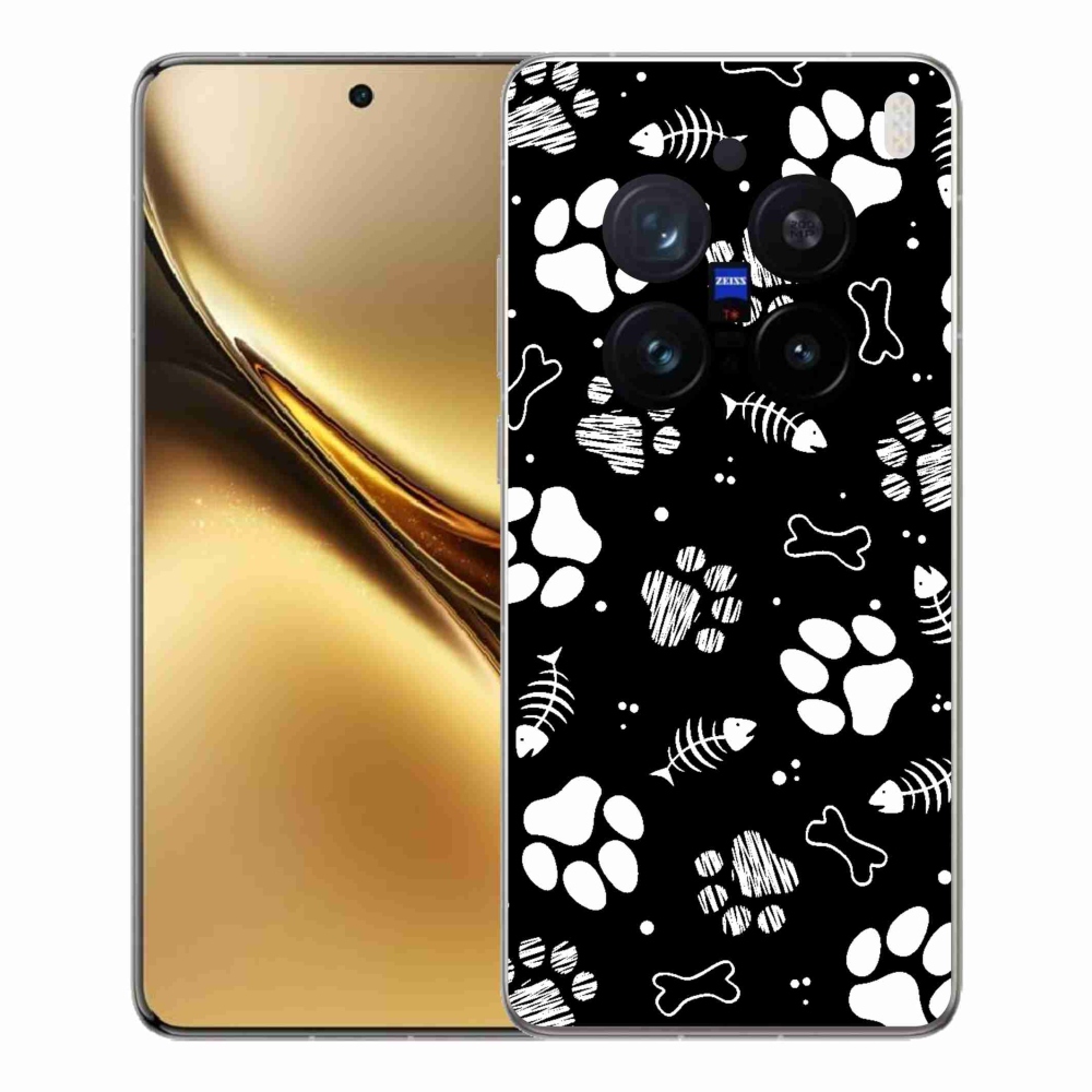 Gelový kryt mmCase na Vivo X200 Pro 5G - psí tlapky