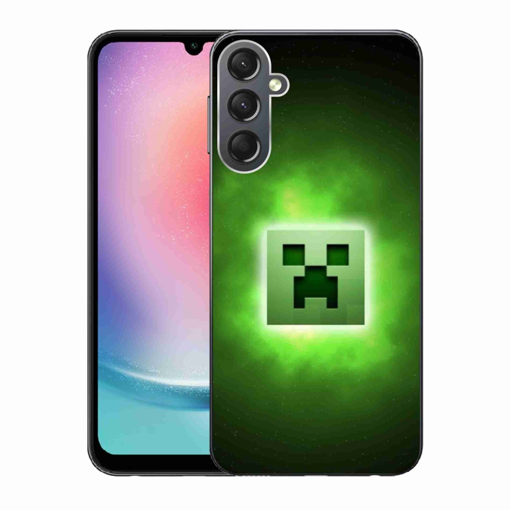 Gelový kryt mmCase na Samsung Galaxy A24 - minecraft