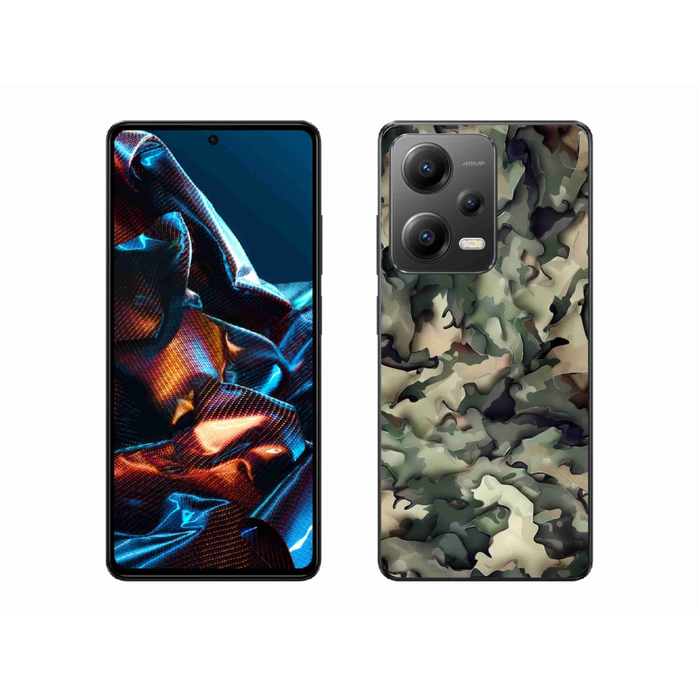 Gelový kryt mmCase na Xiaomi Redmi Note 12 Pro 5G - maskáčový vzor 9