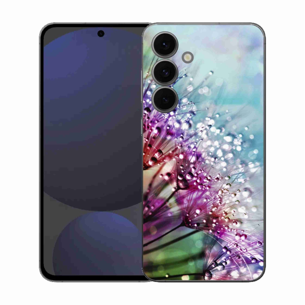 Gelový kryt mmCase na Samsung Galaxy S25 FE - barevné květy