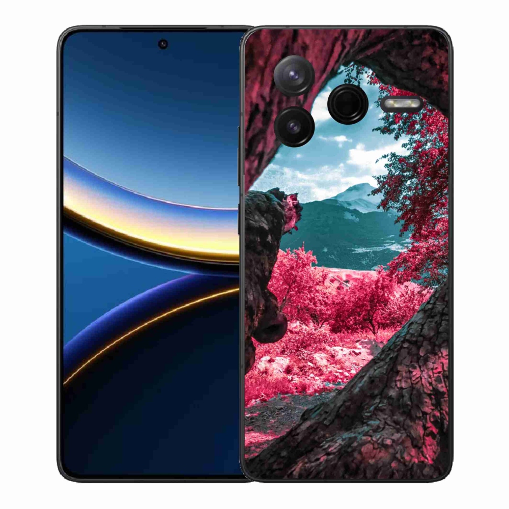 Gelový kryt mmCase na Xiaomi Poco F7 Pro - výhled na hory