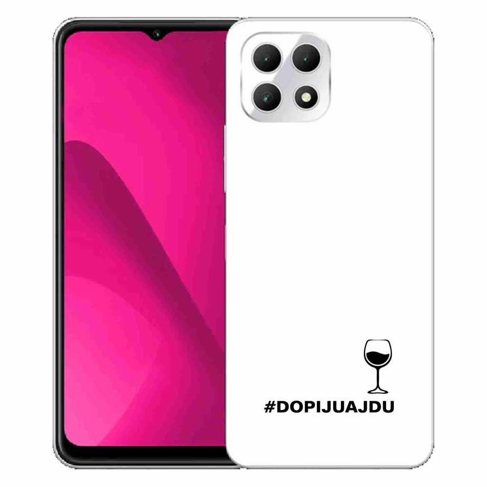 Gelový kryt mmCase na T-Mobile T Phone 2 - vinný motiv bílé pozadí