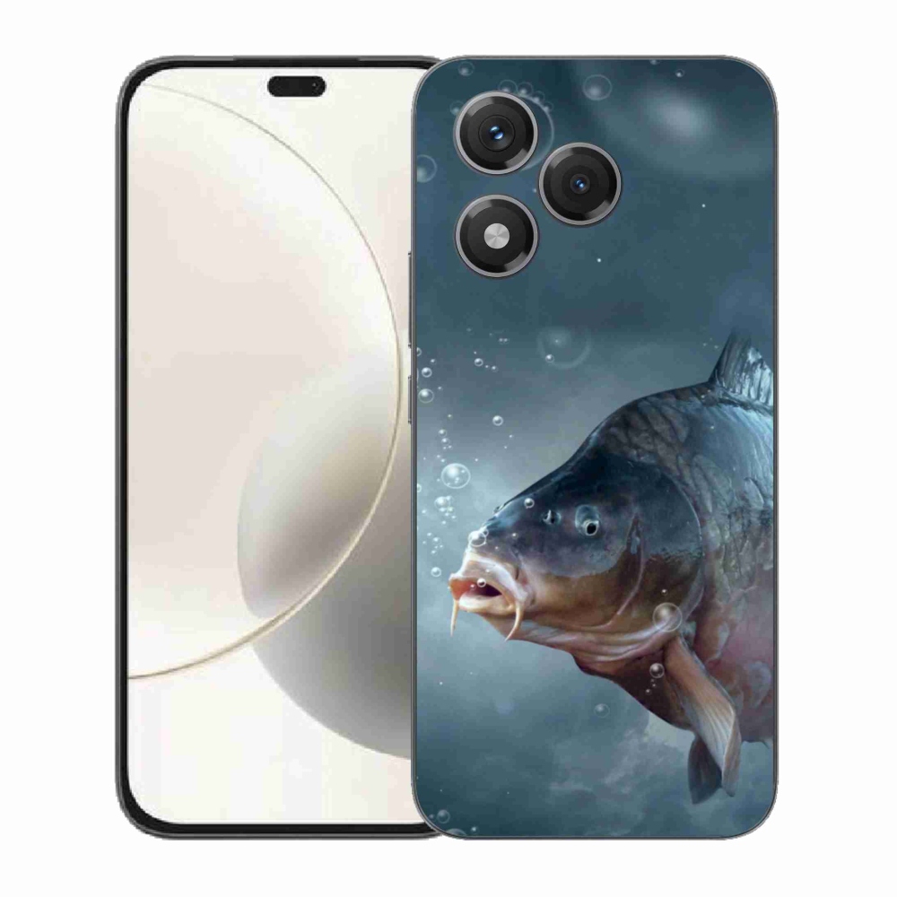 Gelový kryt mmCase na Honor 400 Lite - kapr a bublinky