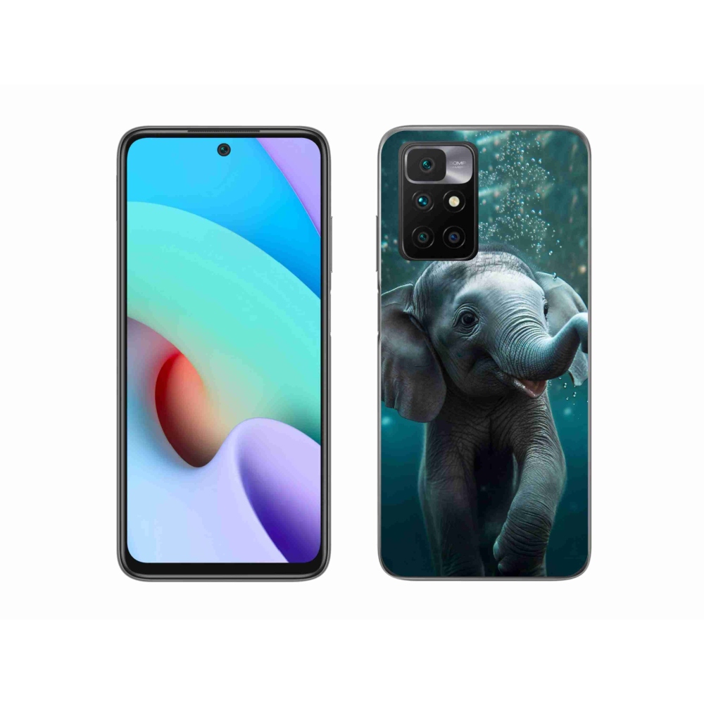 Gelový kryt mmCase na Xiaomi Redmi 10/Redmi 10 (2022) - slůně pod vodou