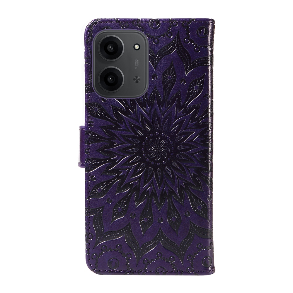 Sunflower knížkové pouzdro na Xiaomi Redmi 15C 4G/5G (173mm) - tmavěfialové