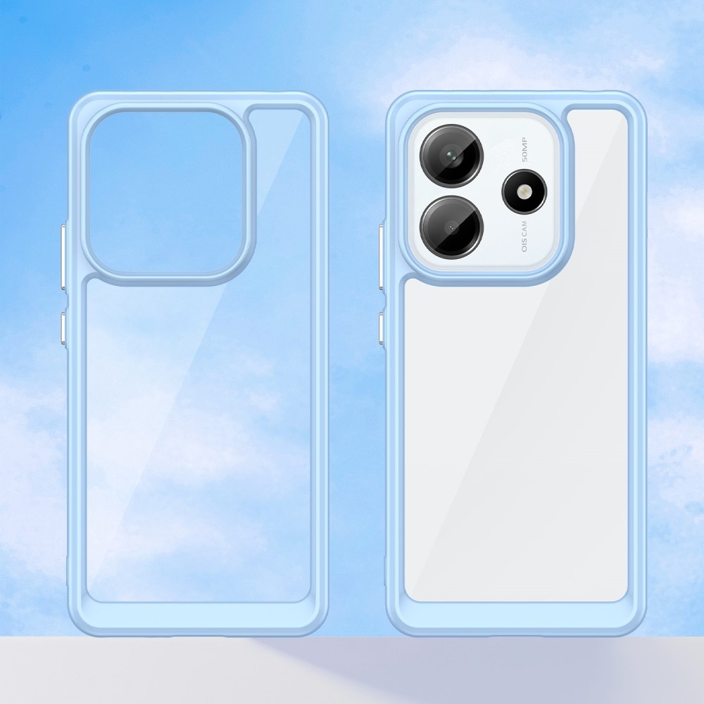 Gelový obal s pevnými zády na Xiaomi Redmi Note 14 5G - modrý