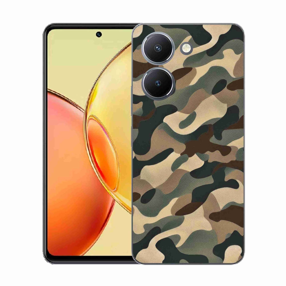 Gelový kryt mmCase na Vivo Y36 - maskáčový vzor 11