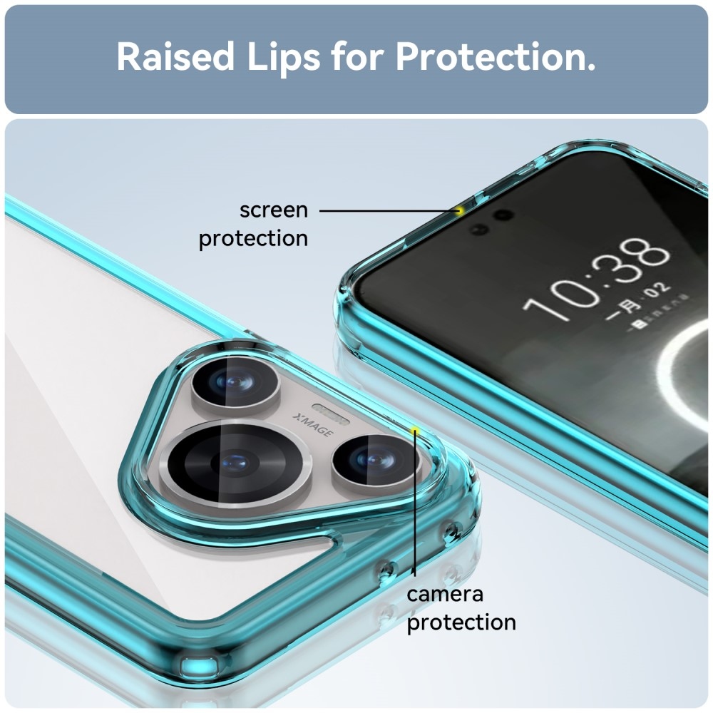 Gelový obal s pevnými zády na Huawei Pura 70 Pro - světlemodrý