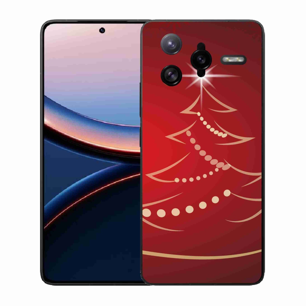 Gelový kryt mmCase na Xiaomi Poco F7 Ultra - kreslený vánoční stromek