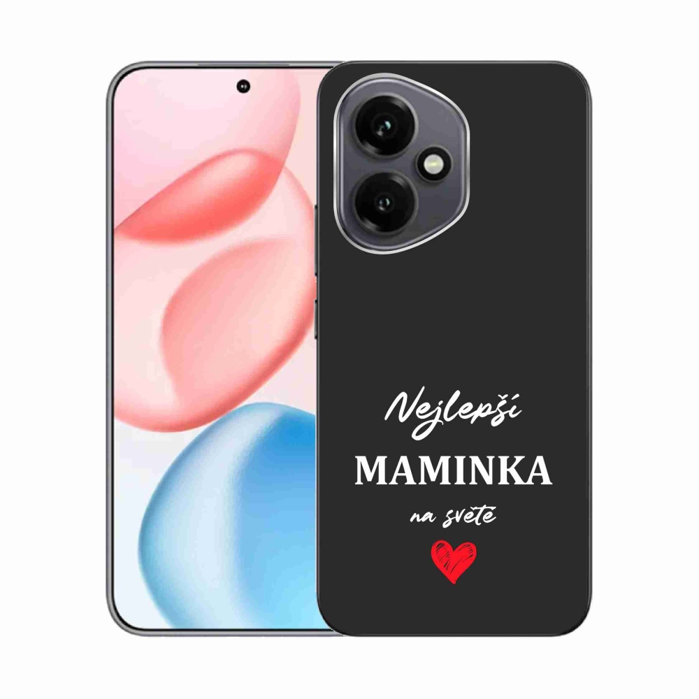 Gelový kryt mmCase na Honor 400 - nejlepší maminka 1 černé pozadí