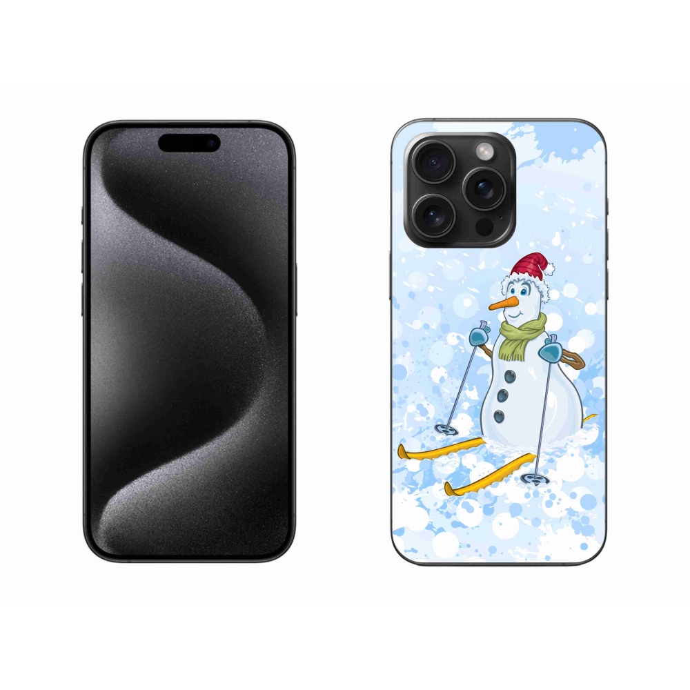 Gelový kryt mmCase na iPhone 15 Pro Max - sněhulák
