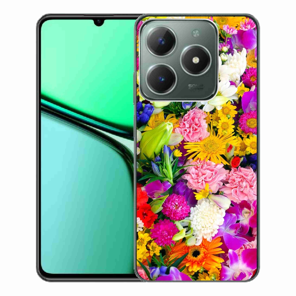 Gelový kryt mmCase na Realme C61 - květiny 12