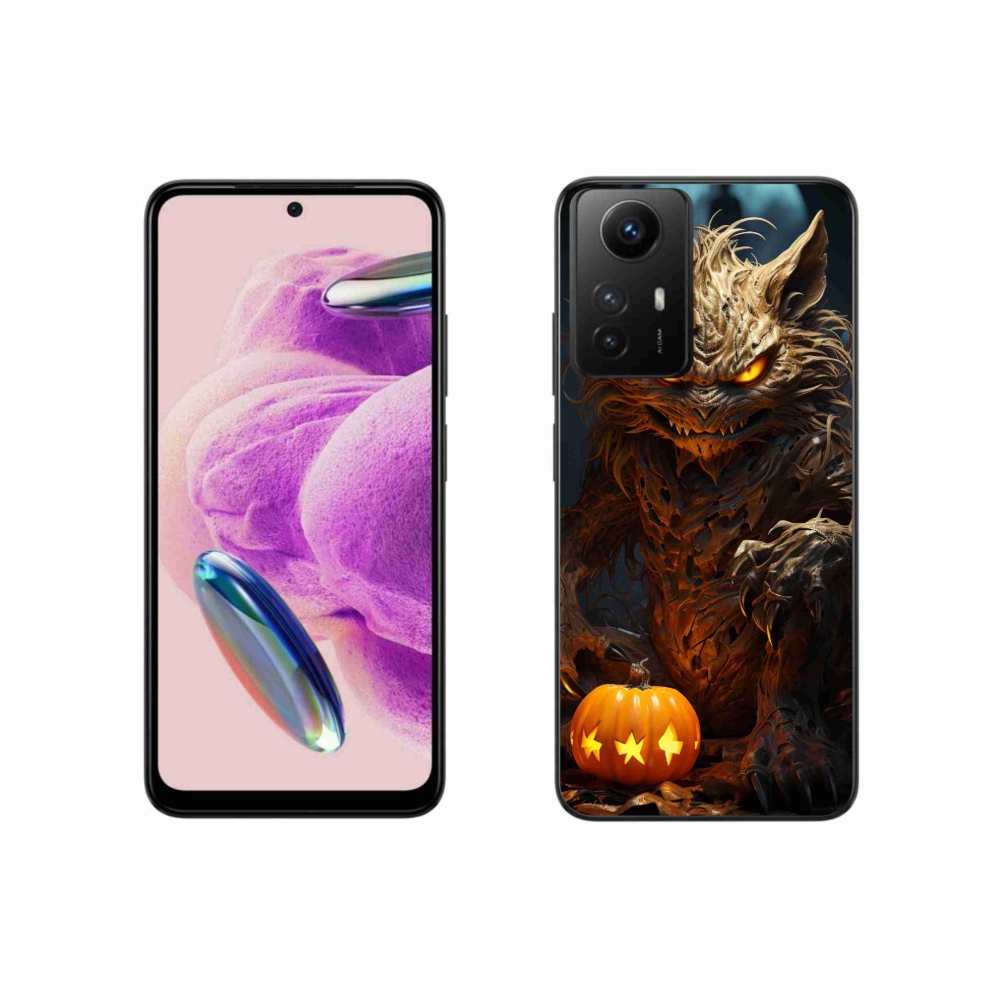 Gelový kryt mmCase na Xiaomi Redmi Note 12S - halloweenská příšera