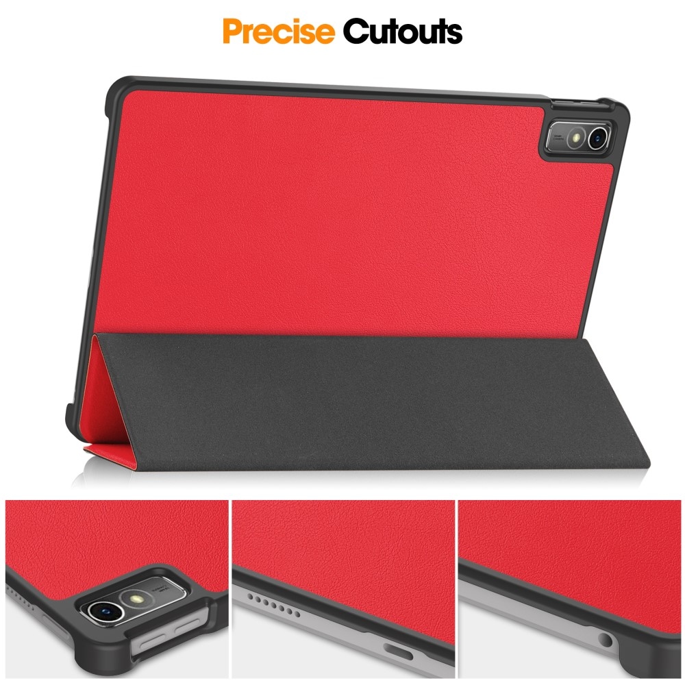 Case chytré zavírací pouzdro na Lenovo Tab M10 5G - červené