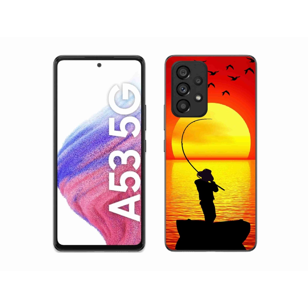 Gelový kryt mmCase na Samsung Galaxy A53 5G - rybaření
