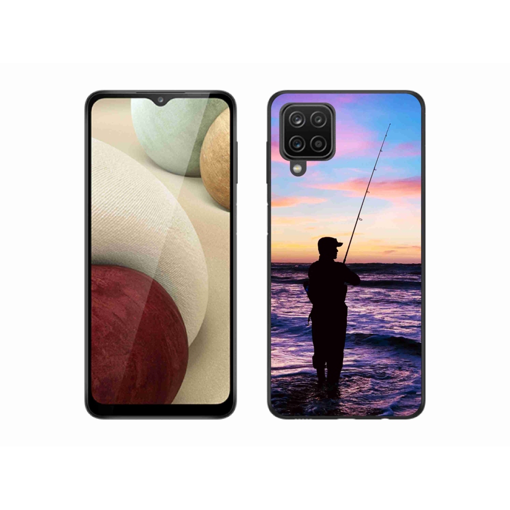 Gelový kryt mmCase na Samsung Galaxy A12 - rybaření 1