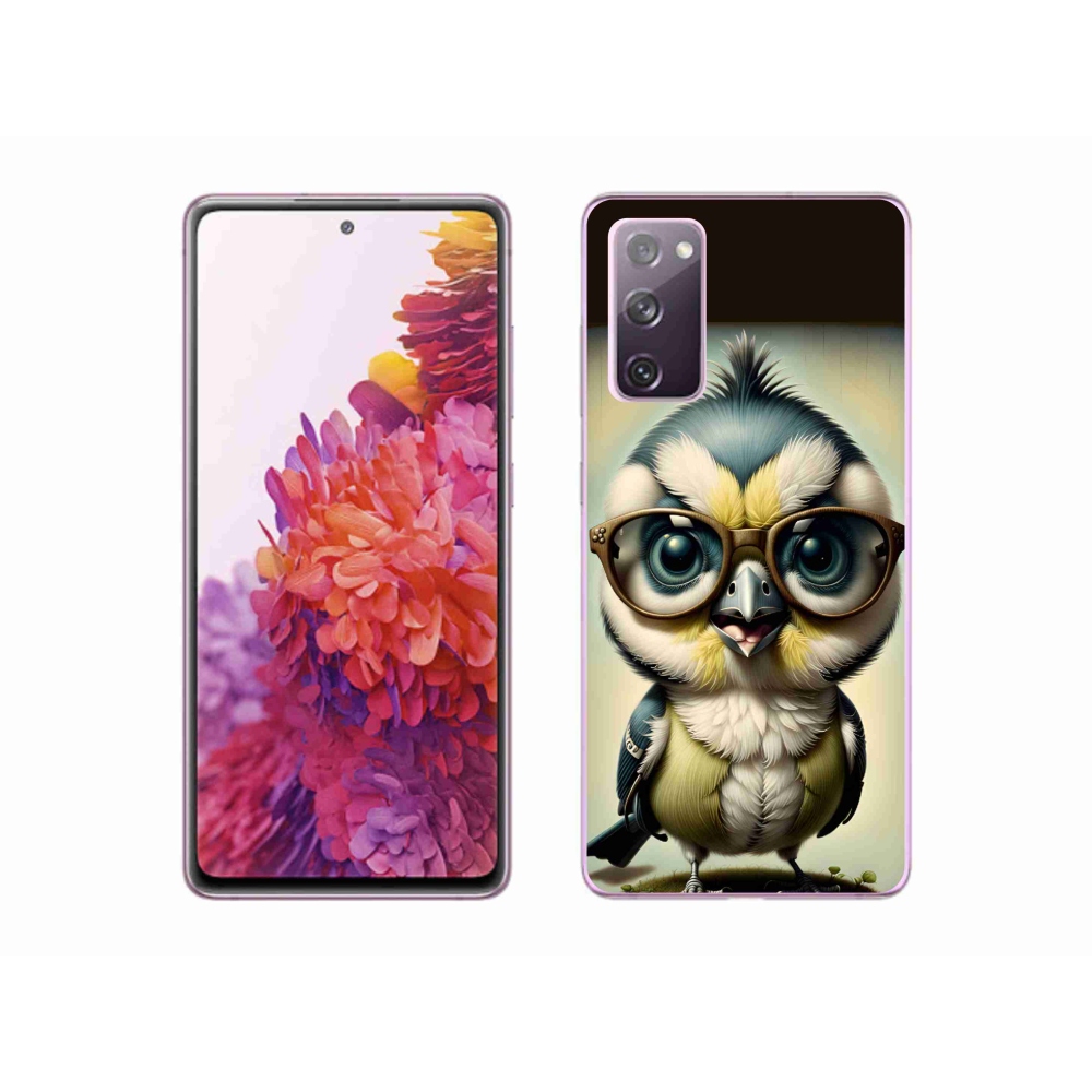 Gelový kryt mmCase na Samsung Galaxy S20 FE - mládě s brýlemi