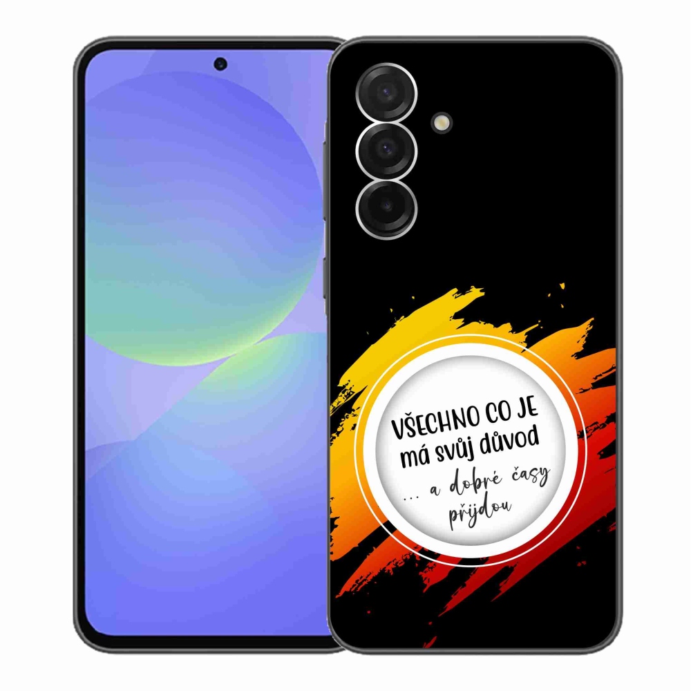 Gelový kryt mmCase na Samsung Galaxy A36 5G - citát 3 černé pozadí