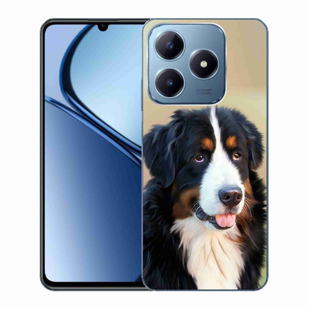 Gelový obal mmCase na Realme C63 - bernský salašnický pes