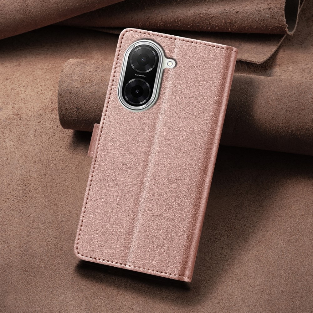 BINFEN knížkové pouzdro na Xiaomi Redmi A5 (171.7x77.8x8.3mm) - růžovozlaté