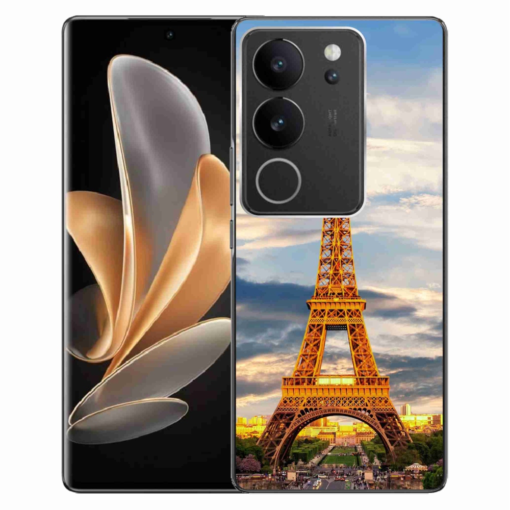 Gelový kryt mmCase na Vivo V29 5G - eiffelova věž 3